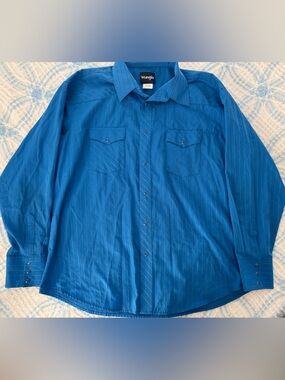 Men’s Wrangler pear snap long sleeve XXL